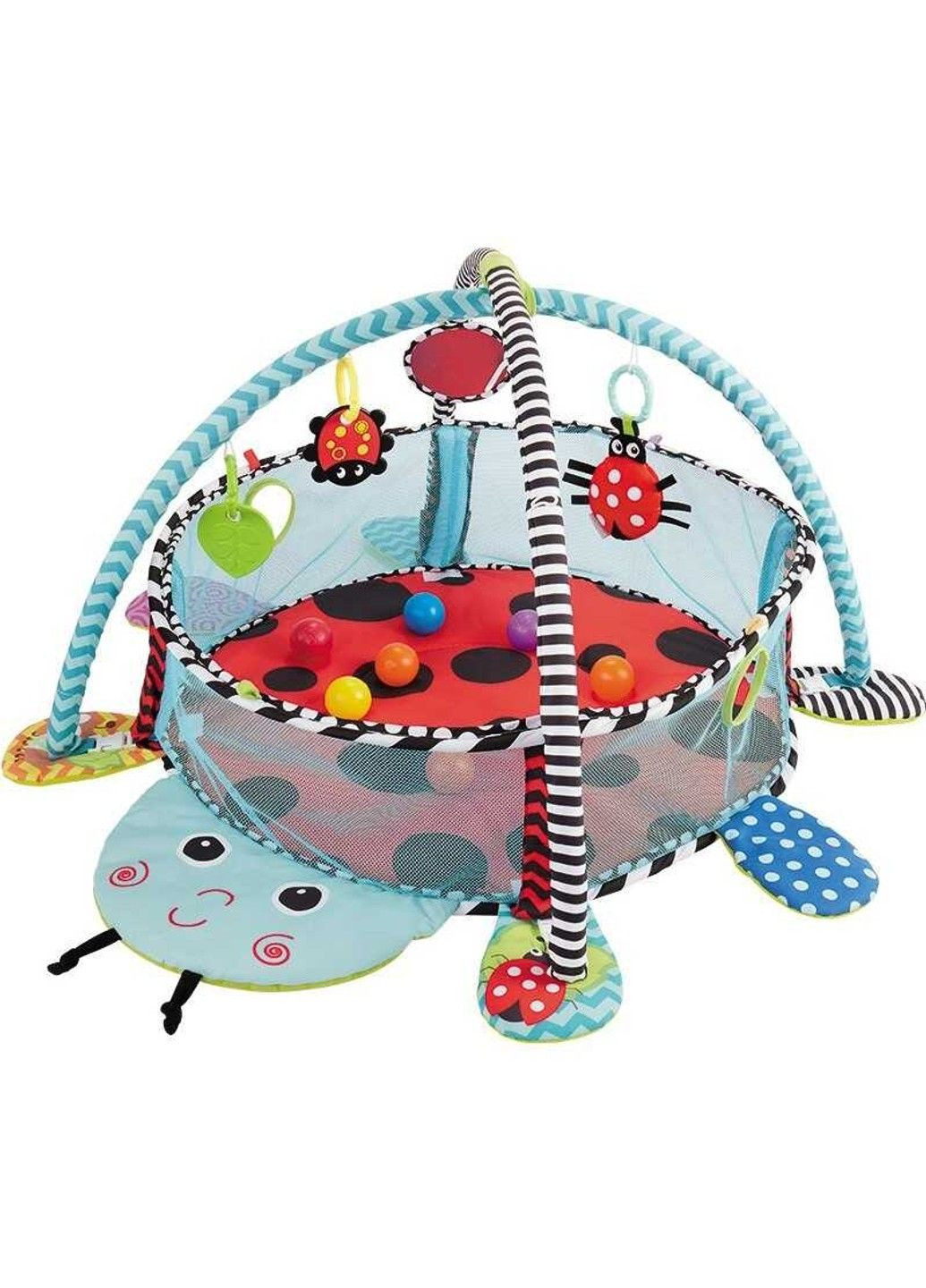 Коврик 63546 (6) манеж, погремушки, 30 шариков, в коробке No Brand (305062517)