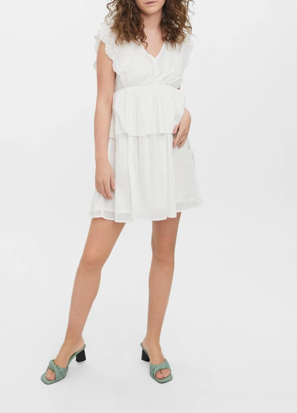 Білий сукня 'josefine' Vero Moda