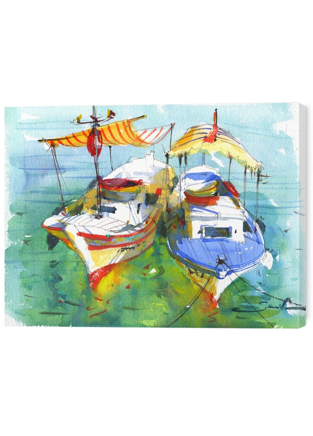 Картина на стіну у вітальню / спальню «Кольорові Хвилі» No Brand (324106598)