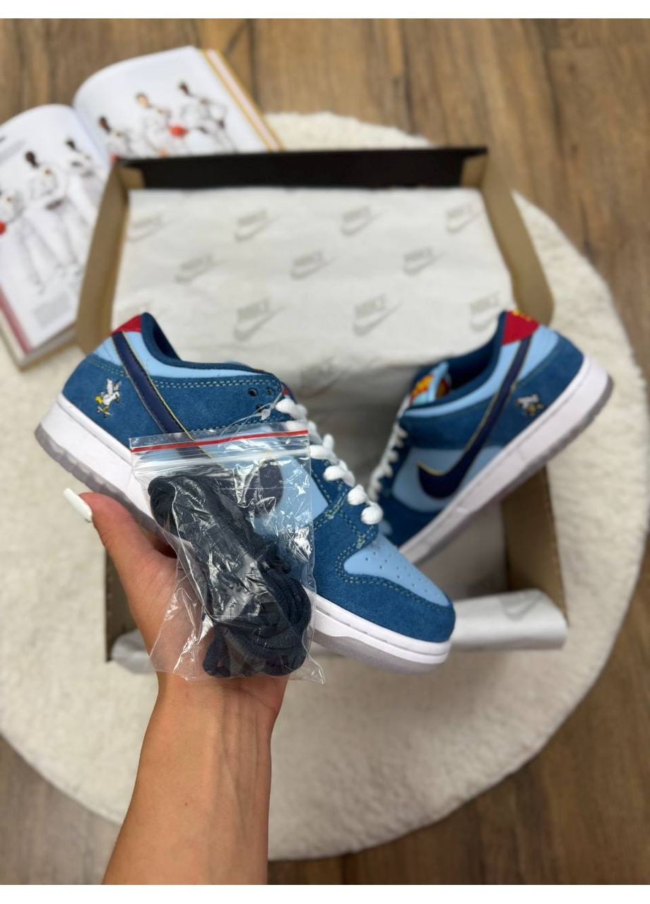 Комбіновані Осінні кросівки чоловічі nike sb dunk low pro x why so sad? the predatory bird найк сб данк No Brand