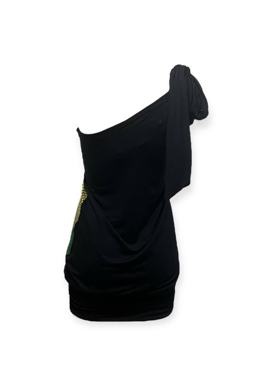 Чорна повсякденний сукня чорний Killah з абстрактним візерунком