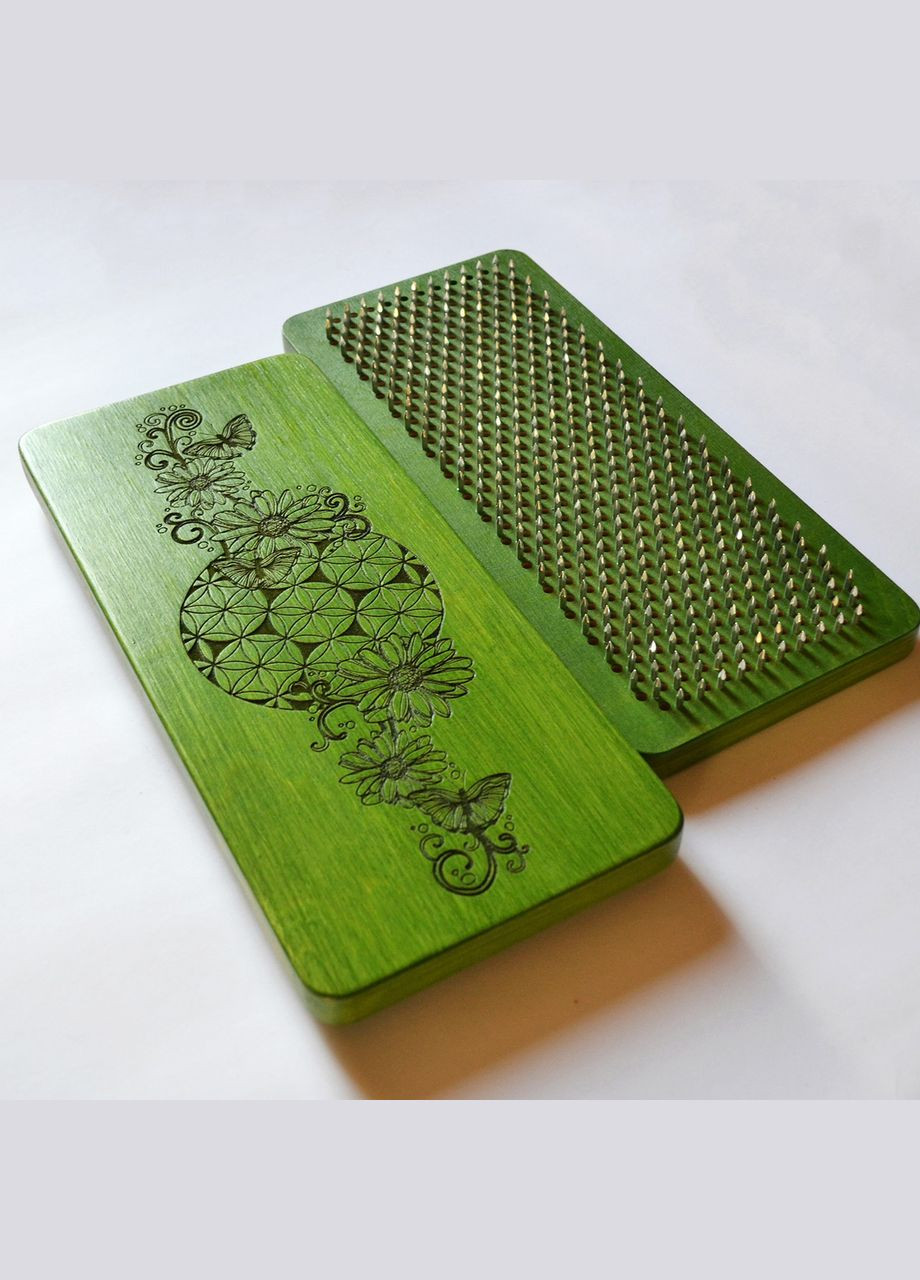 Дошка Садху (Sadhu) "Весна", дошка з цвяхами для йоги, крок 10мм. Оцинковані цвяхи No Brand (301482647)