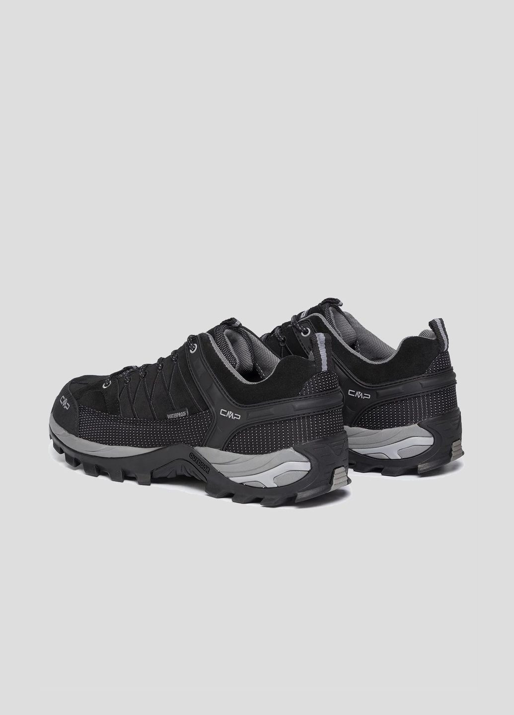 Черные демисезонные черные кроссовки rigel low trekking shoes wp CMP