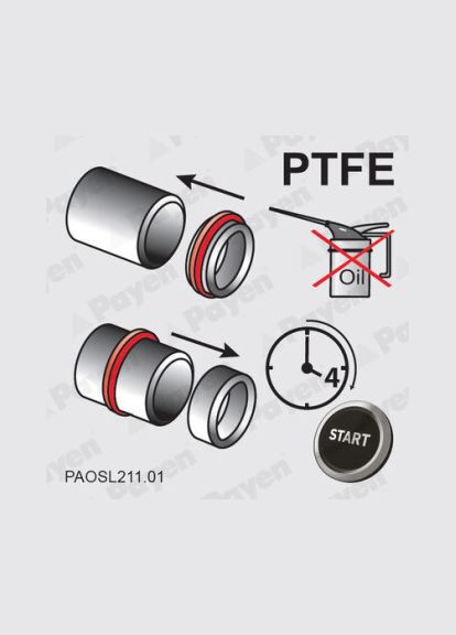 Сальник резинометаллический REAR В КОРПУСЕ FORD BAJA NA5130 Payen (366210558)