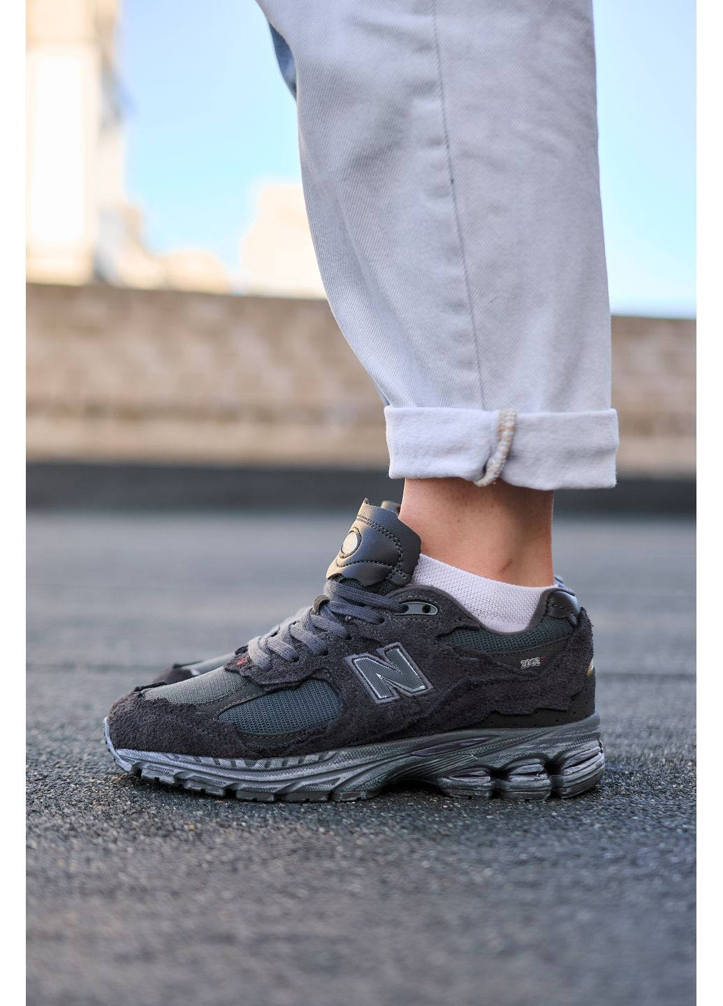 Цветные демисезонные кроссовки мужские new balance 2002r protection pack phantom нью беланс 2002r No Brand