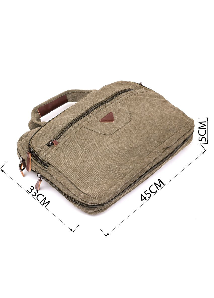 Сумка текстильная для ноутбука 20185 Зеленая Vintage (331907892)