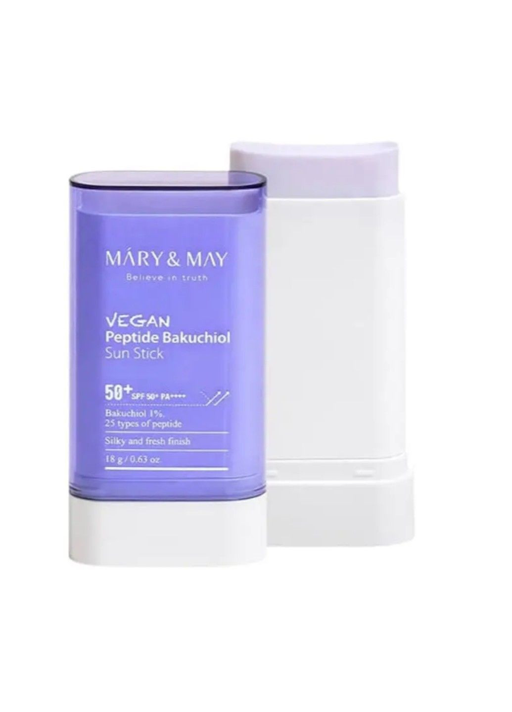 Mary & May Сонцезахисний стік Vegan Peptide Bakuchiol Sun Stick SPF50+ PA++++ 18g — Крем, Південна Корея (341677921)
