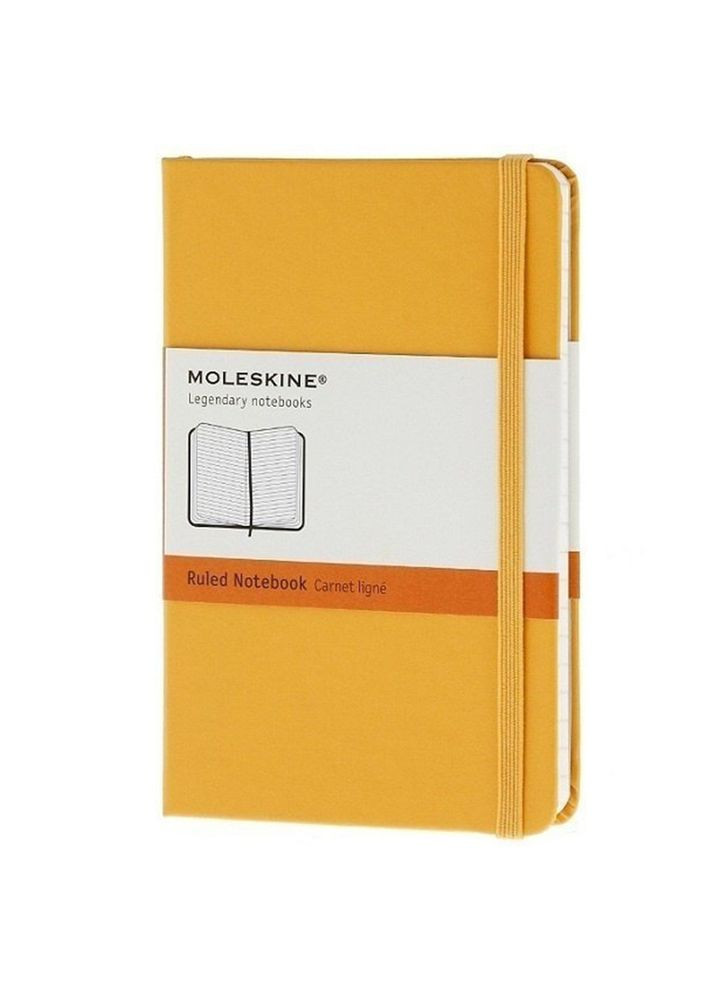 Записник Silk кишеньковий в лінійку жовтогарячий MM710M2SILK Moleskine (317307025)