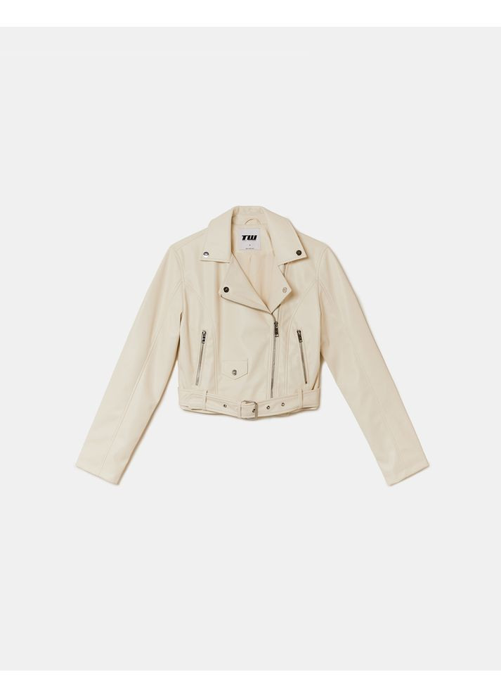 Біла демісезонна куртка жіноча Tally Weijl