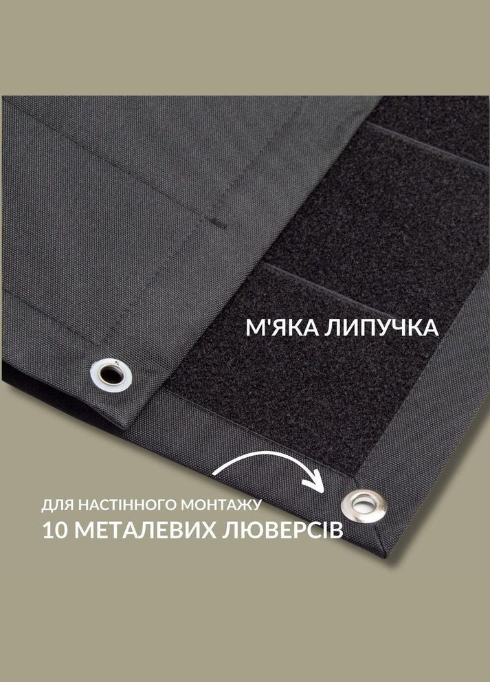 Стенд панель для шевронов, патч борд для военных нашивок и наград, для коллекционеров, липучка 69х110 см IDEIA (306459456)