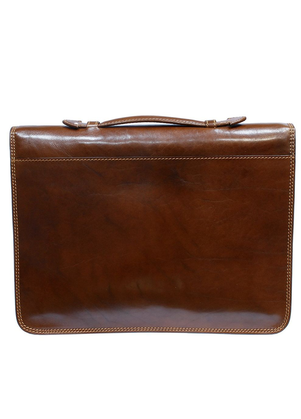 Стильний шкіряний портфель Італія ITALICO 8091 COGNAC Tony Perotti (303831752)