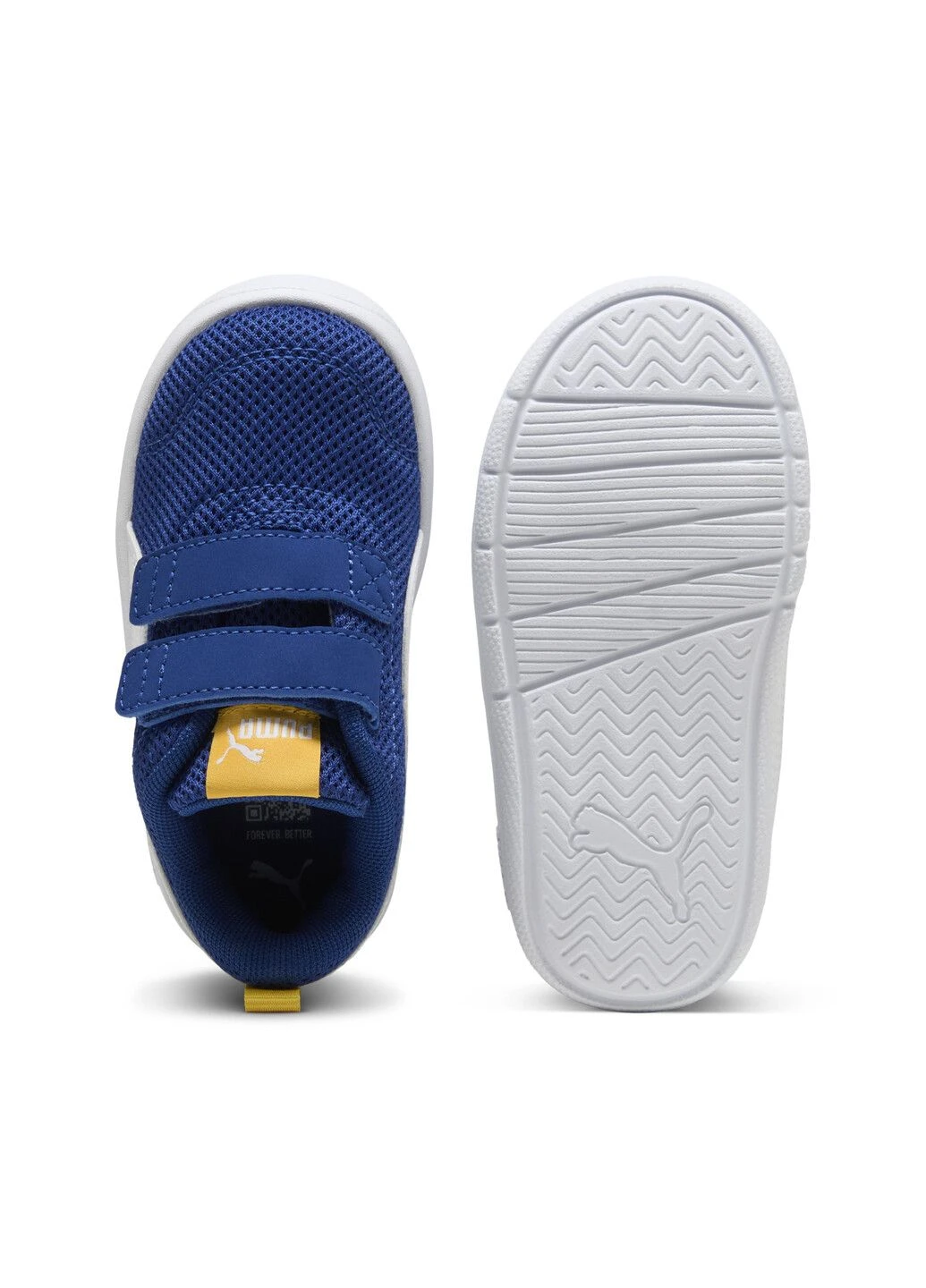 Синій дитячі кеди courtflex v3 mesh sneakers toddlers Puma