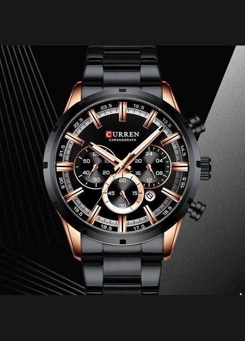 Часы мужские наручные кварцевые Curren 8361 Black (325478518)