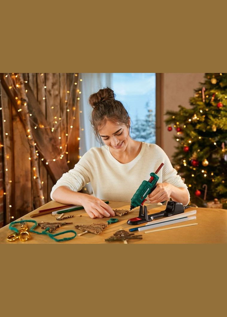 Клейові стрижні кольорові з блискітками 11 мм х 280 мм 10 шт. Parkside (322641367)