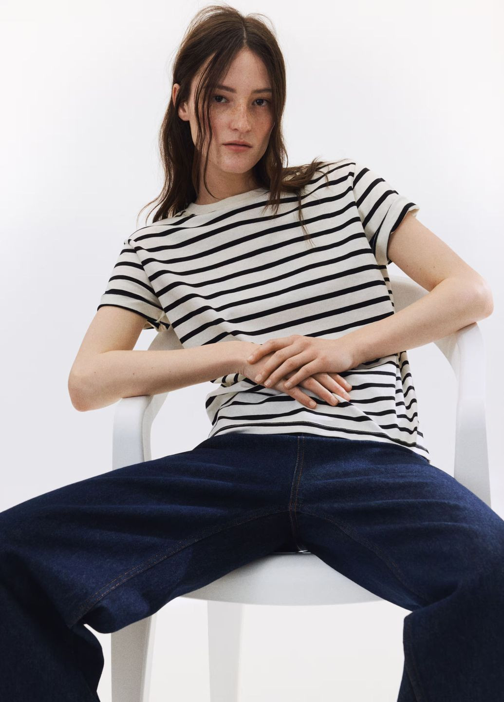 Футболка из хлопка H&M - (354647743)