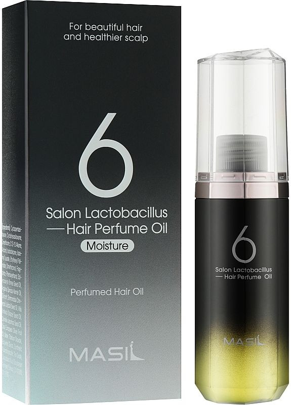 Увлажняющее парфюмированное масло для поврежденных волос Salon Lactobacillus Hair Perfume Oil Moisture 66ml (2-957944) MASIL (369793055)