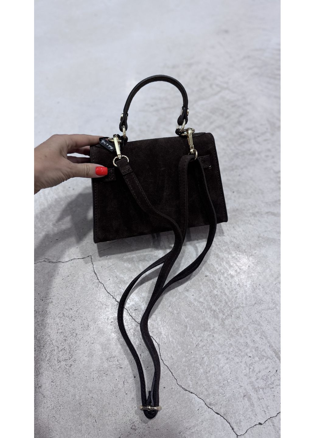 Маленька сумка жіноча натуральна замша No Brand (369726951)