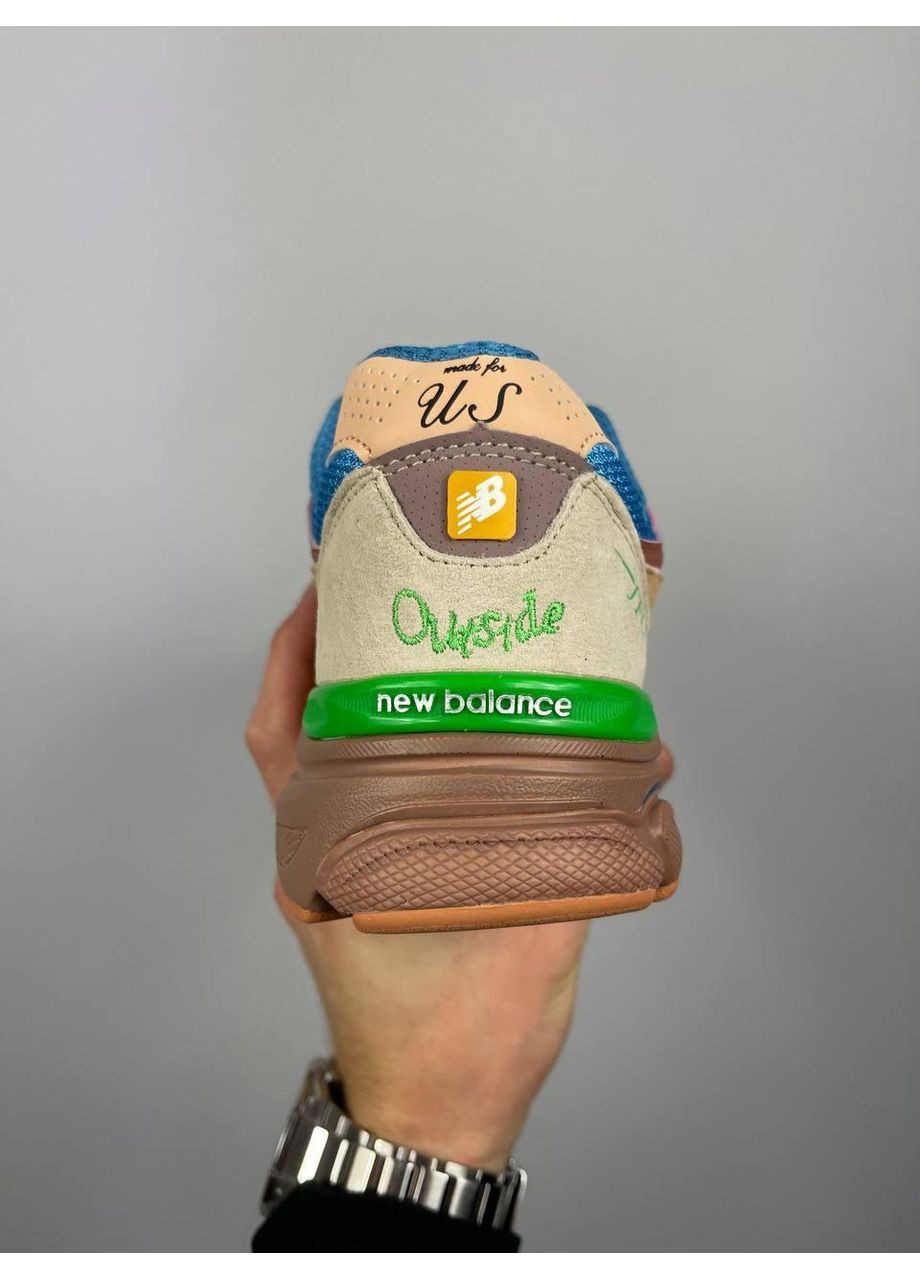 КРОСІВКИ ЖІНОЧІ NEW BALANCE 990 V3 JOE FRESHGOODS OUTSIDE CLOTHES НЬЮ БЕЛАНС 990 V3 No Brand бежеві демісезони (368884505)