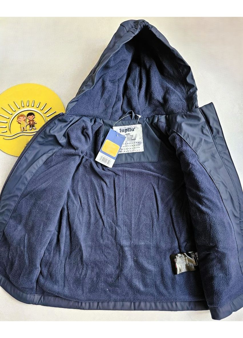 Дождевик детский костюм на флисе грязепруф Lupilu Куртка та Напівкомбінезон (351375989)