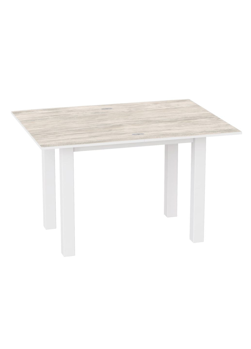 Стіл-трансформер Dinner Glass 900x750x600 Артвуд світлий/Білі ноги/Біле скло (TB16202000101) Art In Head (337308997)