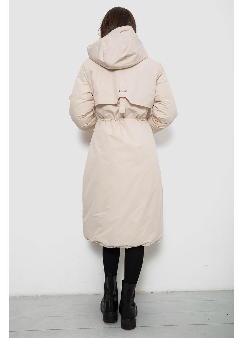 Бежева зимня куртка жіноча двостороння зимова Ager 244R24115