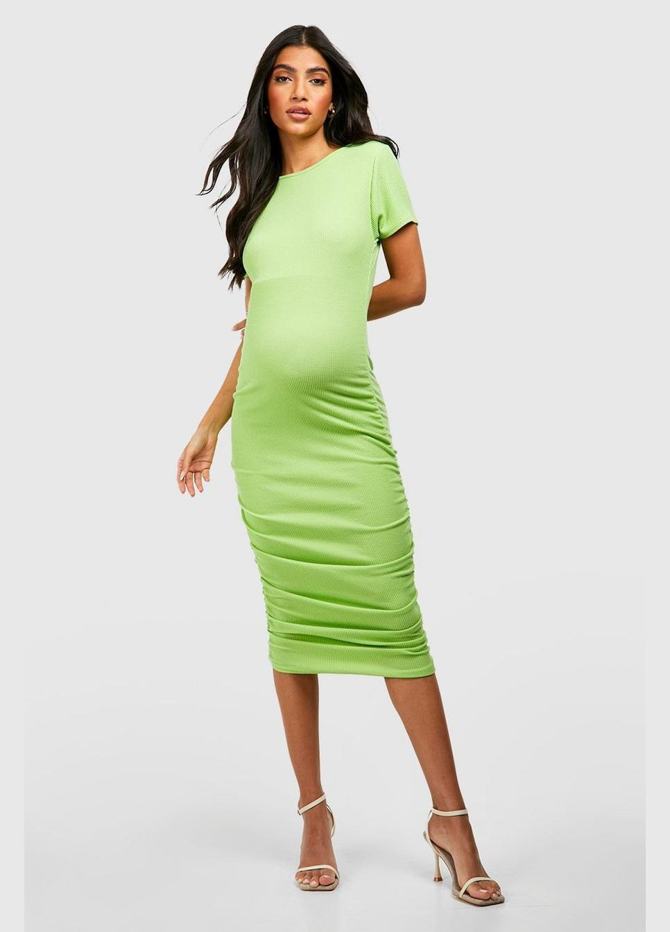 Салатовое повседневный платье для беременных Boohoo однотонное