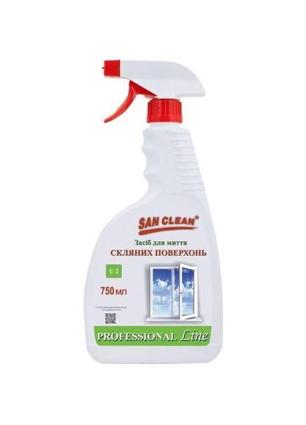Чистящее средство PROF для мытья стеклянных поверхностей 750 г (4820003544570) San Clean (323428924)