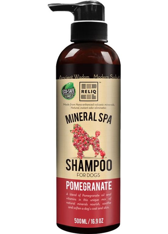 Шампунь для собак Mineral Spa Pomegranate із екстрактом гранату 500 мл (S500-POM) Reliq (308894178)