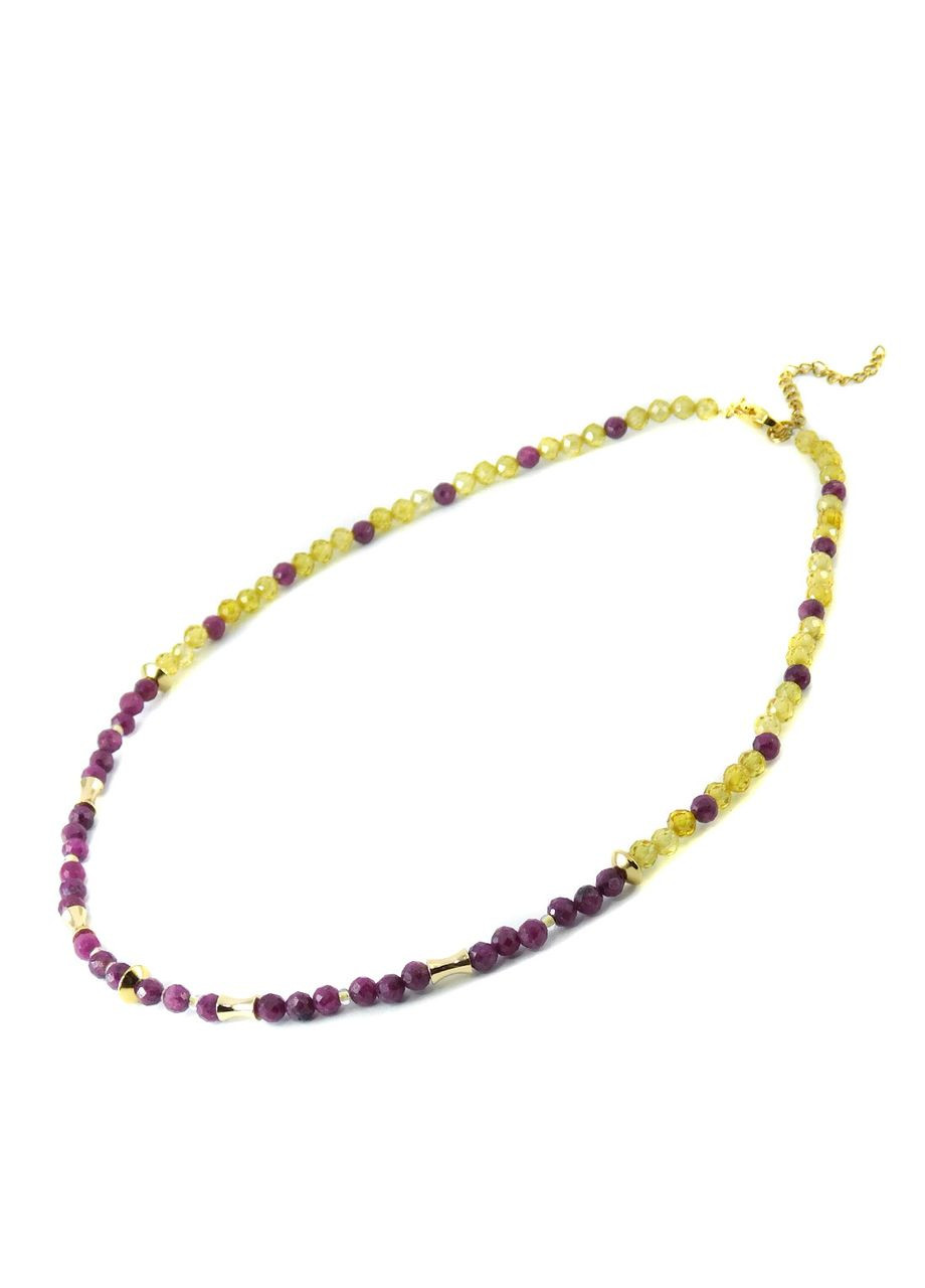 Ожерелье "Багровый запад" Рубин, Циркон Fursa fashion (322313896)