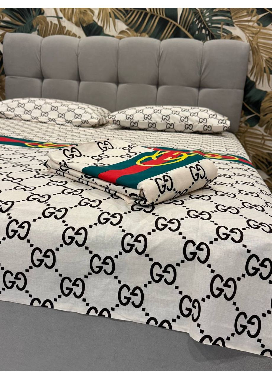 Комплект постільної білизни двоспальний No Brand логотип (370864813)