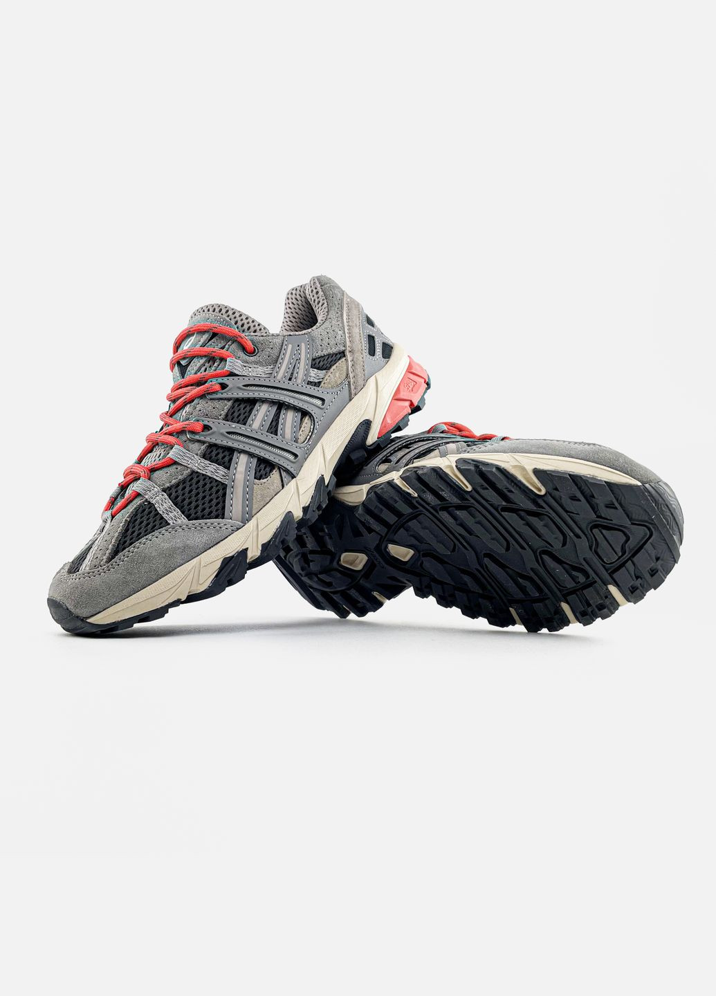 Сірі Осінні кросівки чоловічі і жіночі asics gel-sonoma 15-50 clay grey | асікс гель сонома 15-50 сірі No Brand