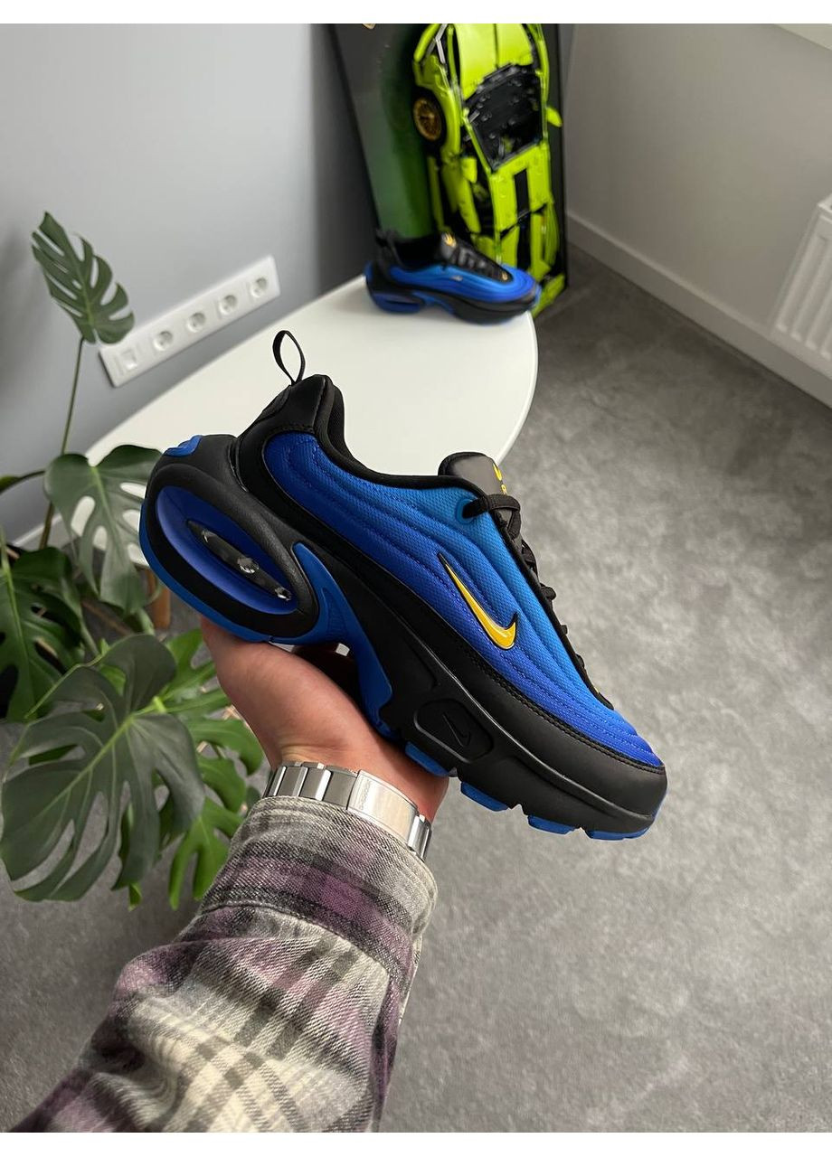 Синій Осінні кросівки чоловічі і жіночі nike air max portal blue black | найк аір макс портал сині чорні No Brand