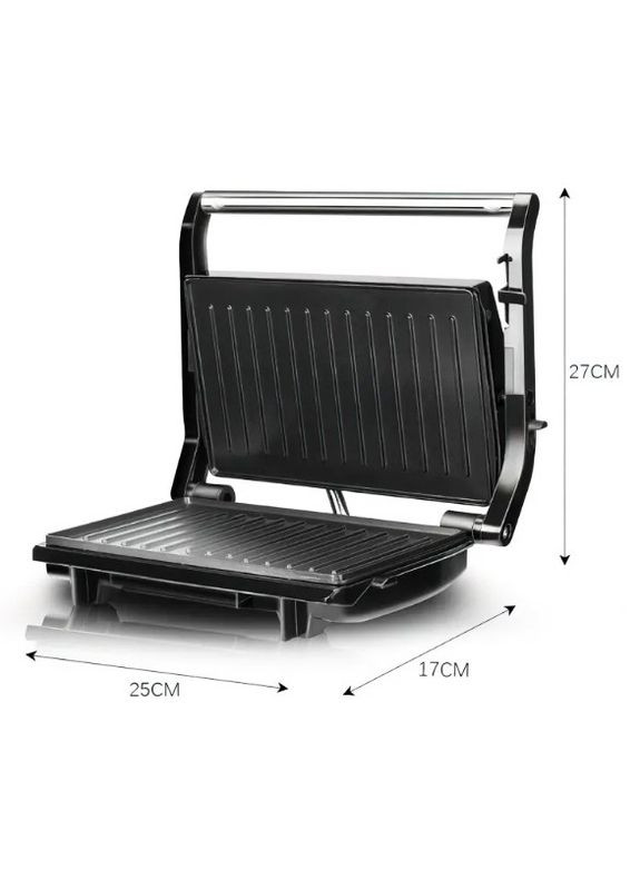 Електрична бутербродниця гриль R.2685 750 Вт сендвічниця мультимейкер з антипригарним покриттям RAF (297331594)