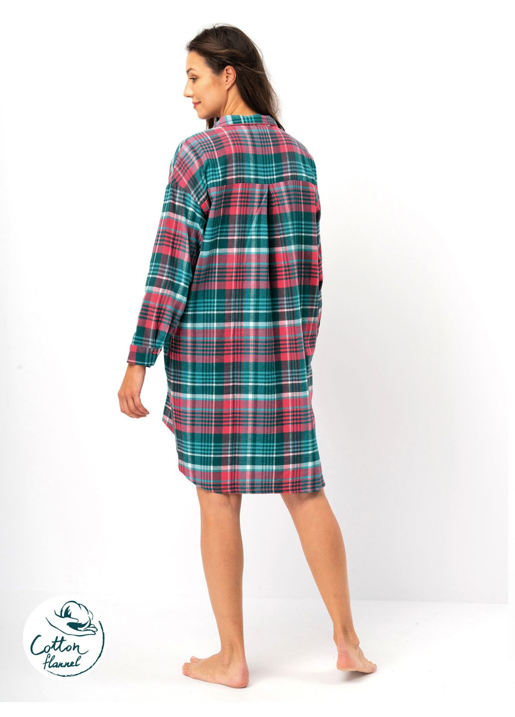 Жіноча тепла нічна сорочка Key (346391779)