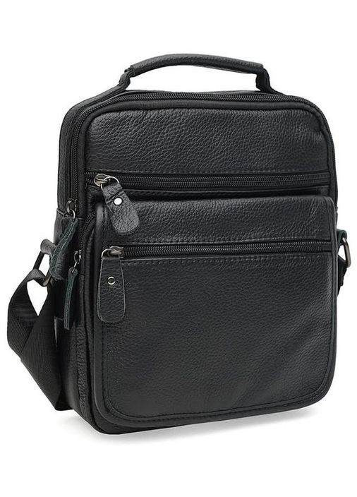 Сумка планшет через плечо мужская из натуральной кожи маленькая Черный 37838 Keizer (355245267)