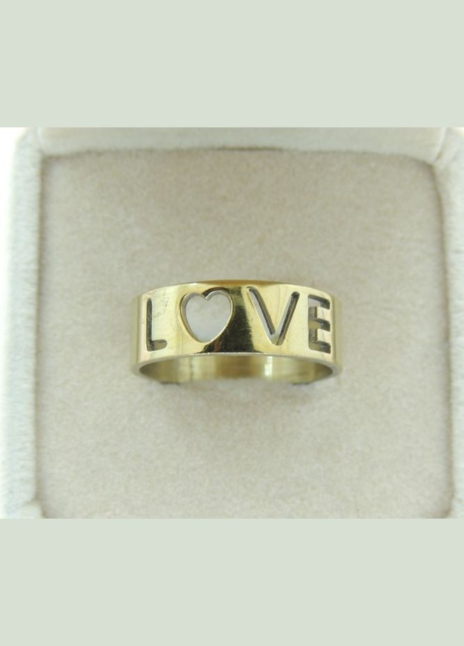 Мужское женское кольцо из нержавеющей стали Love р. 16 Fashion Jewelry (289717558)