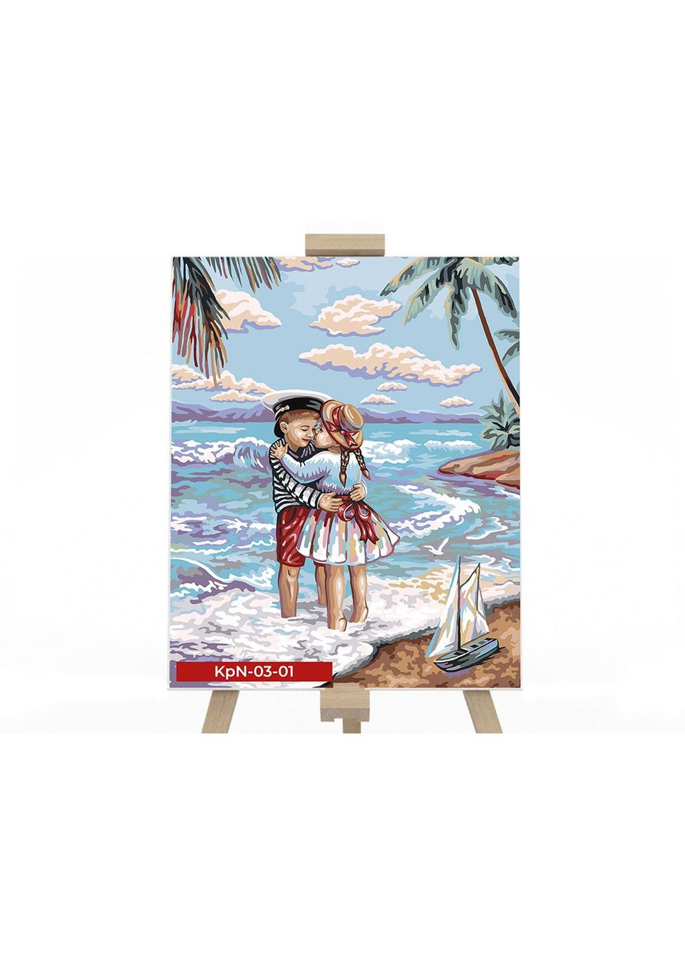 Картина для малювання за номерами Друзі на морі 30х40см (KpNe-03-01) Danko Toys (365545336)