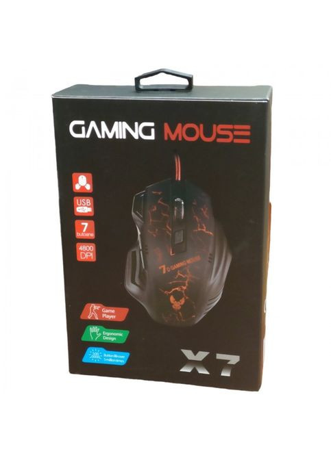Игровая мышка GAMING MOUSE X7 проводная мышь с LED с подсветкой 4800 dpi MDR No Brand (371794161)