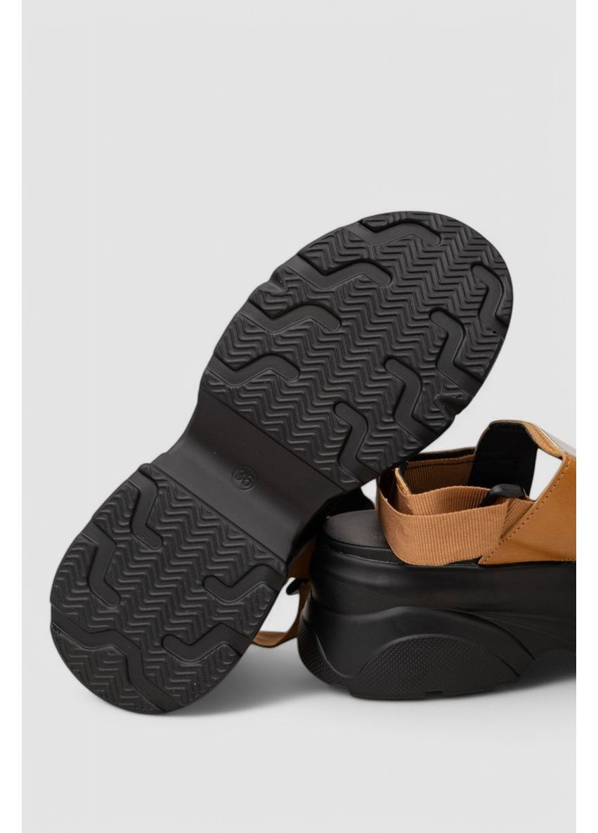 Бежевые босоножки женские на танкетке,, 248rrt108 Ager