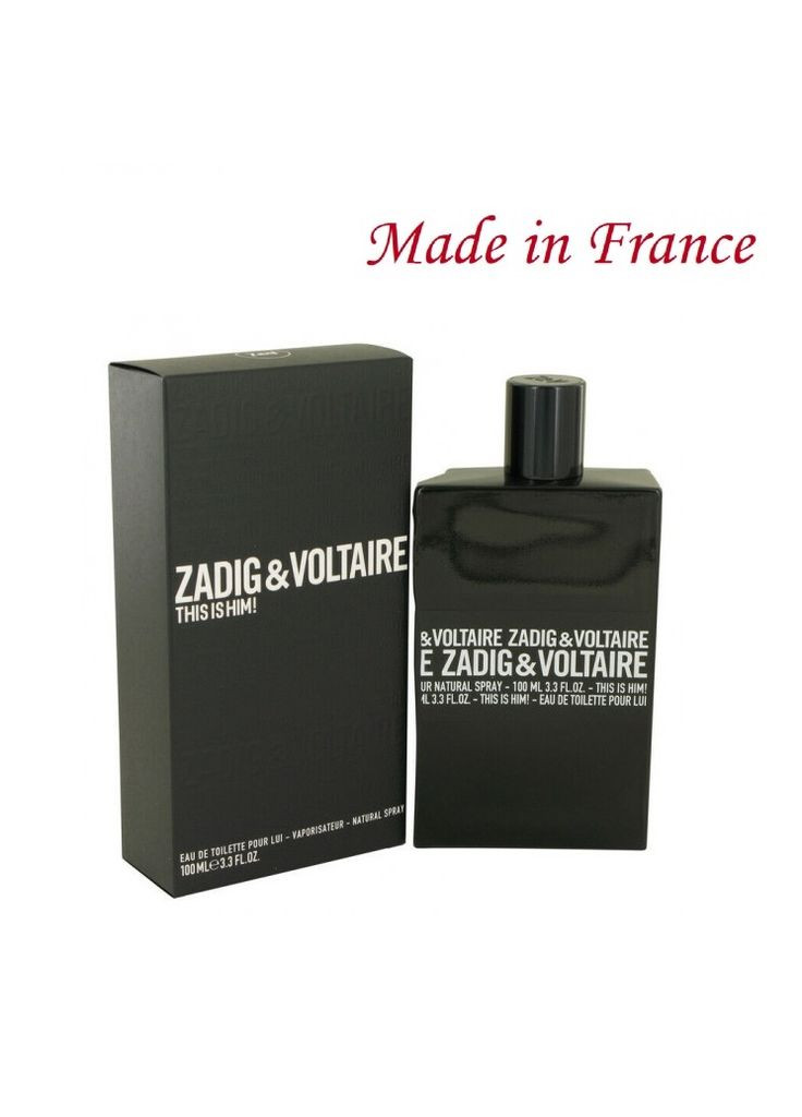 Комбинированные парфюмерная вода для мужчин this is him (100 мл) Zadig & Voltaire всесезон (360564160)