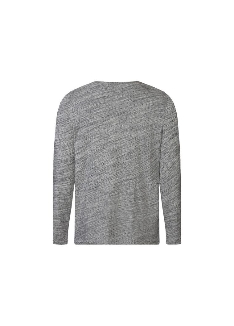 Лонгслів чоловічий з планкою на гудзиках Livergy смужка сірий