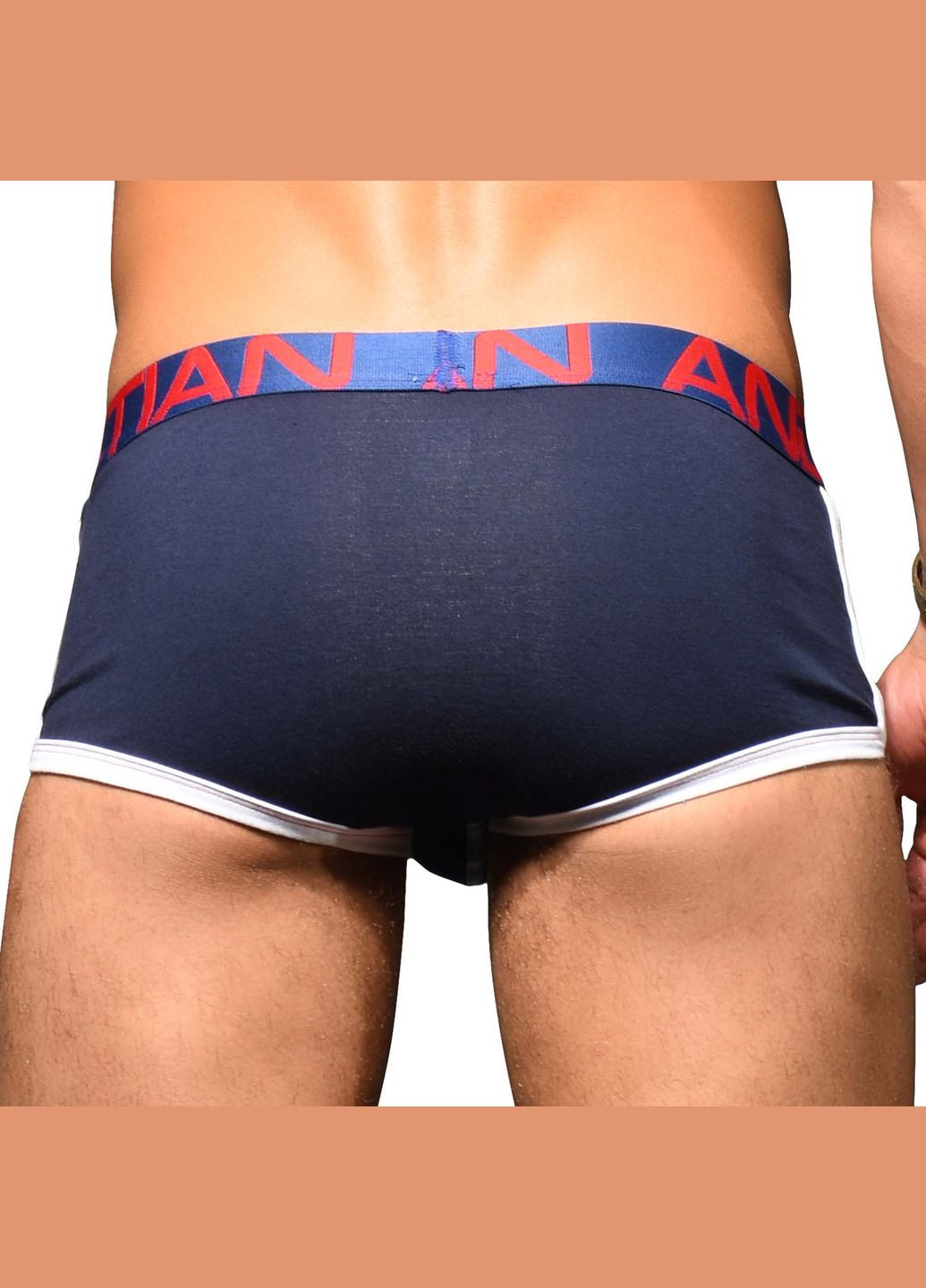 Мужские трусы боксёры Show-It Retro Pop Pocket Boxer 91845 NVY (размер - М) Andrew Christian Боксёры (292734805)