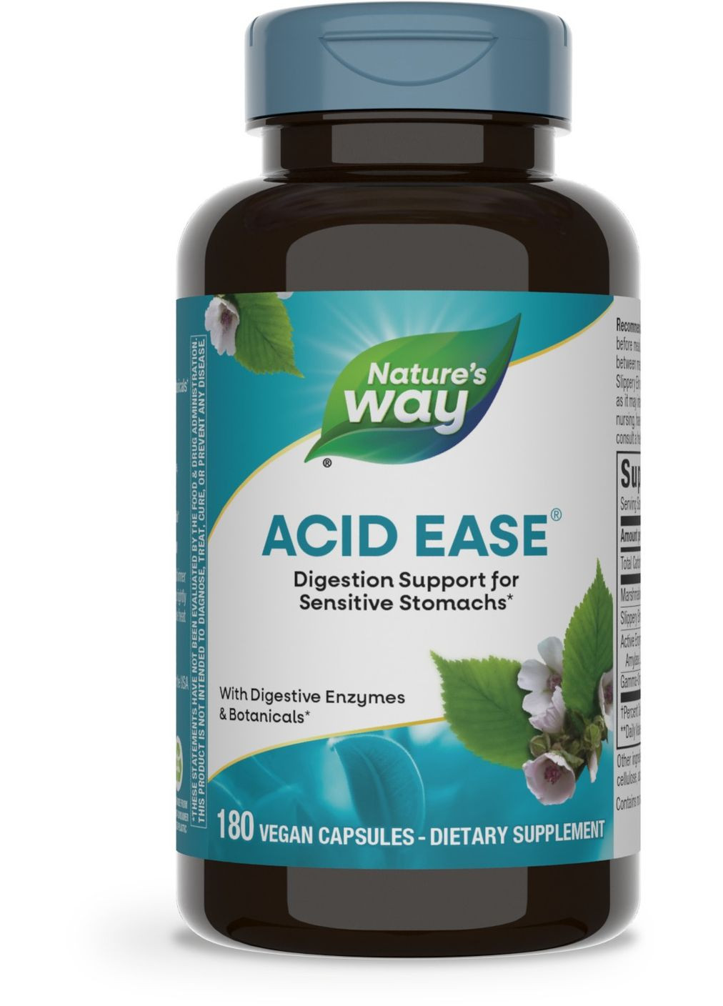 Формула пищеварения, Acid Ease, Digestion Formula, 180 веганских капсул. Nature's Way (351384254)