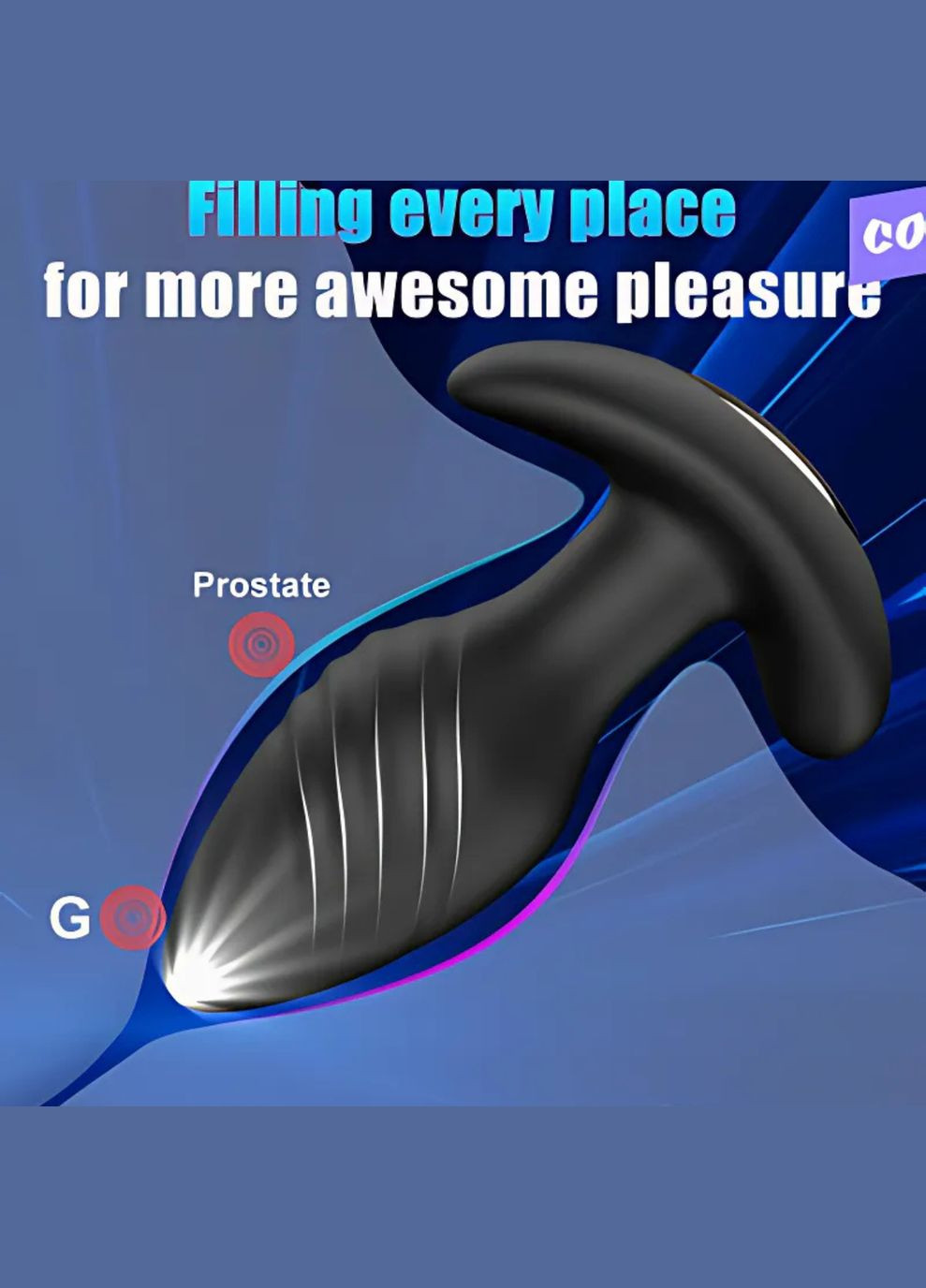 Анальна пробка з ротацією та дистанційним керуванням через додаток No Brand (340473305)