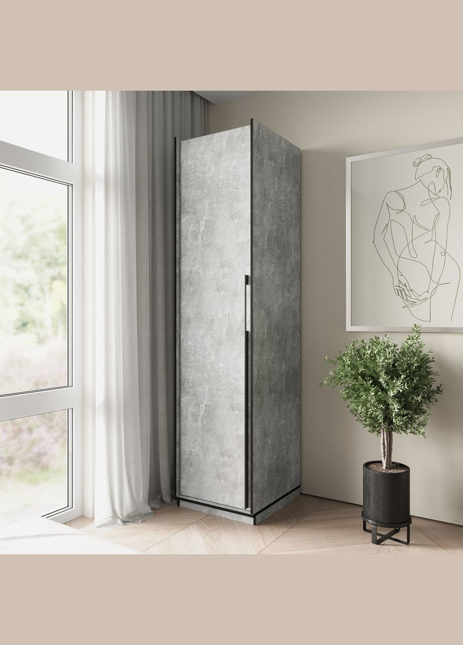 Шкаф распашный со штангой на одну дверку R-0012 от MORELI (335422937)