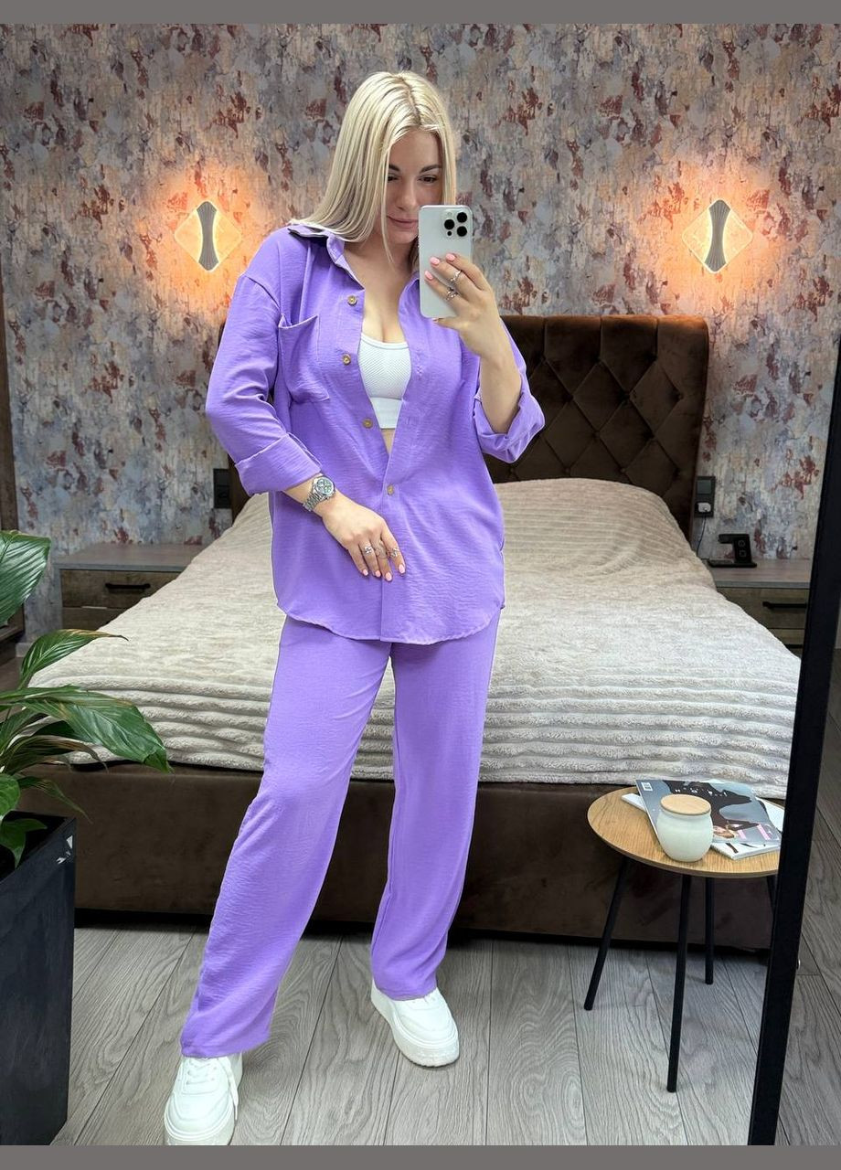 Легкий летний костюм с креп жатки Vakko (336143712)