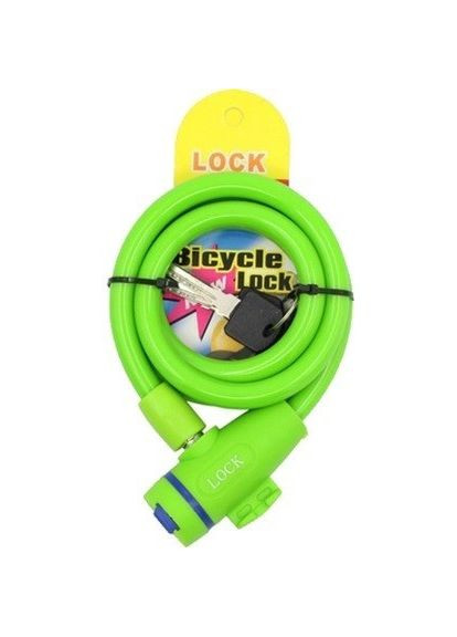 Велосипедний замок тросовий з кріпленням 12 мм x 1.1 м Green (37050508) PT (334011982)