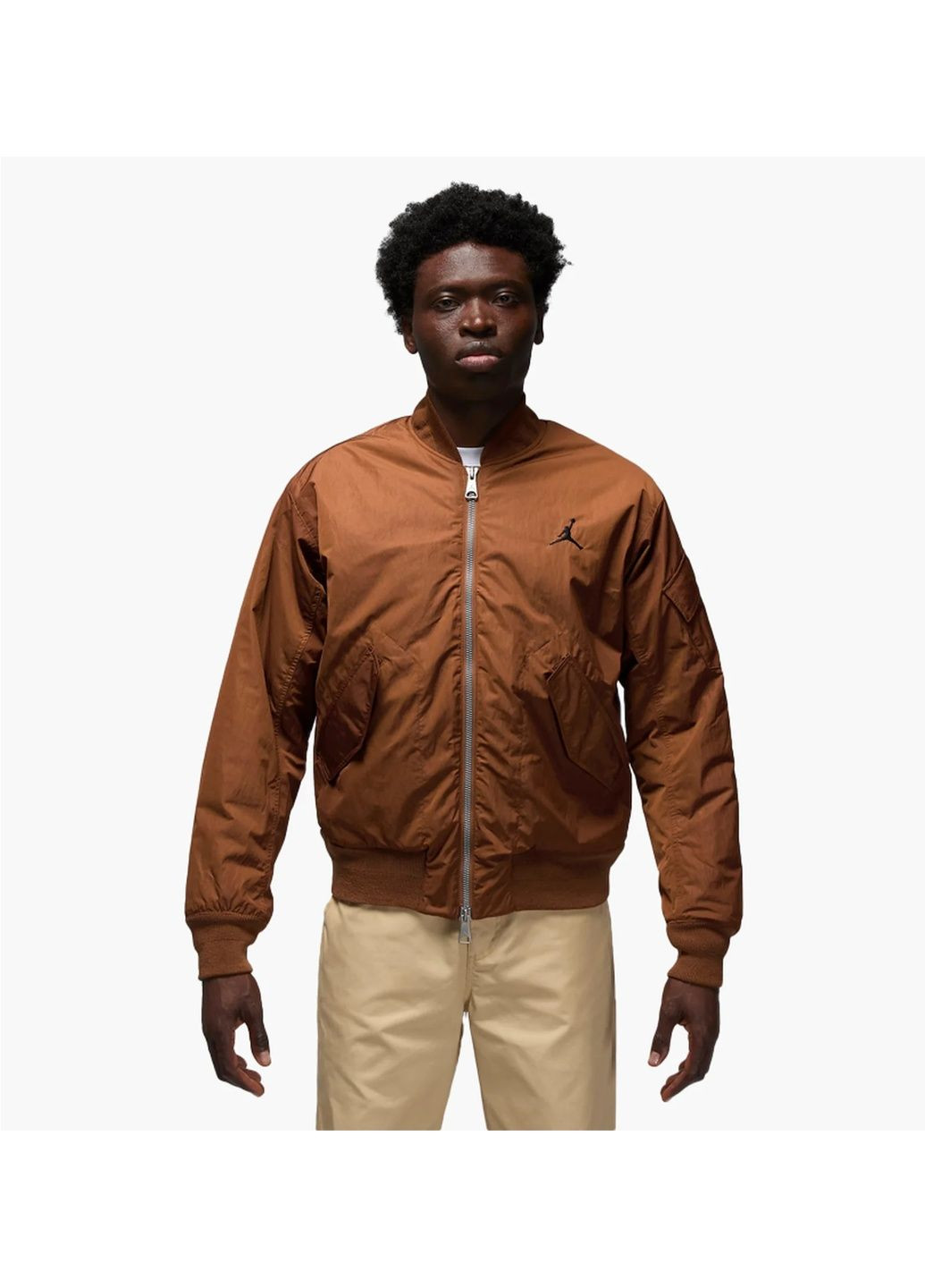 Коричнева куртка чоловіча essentials renegade jacket brown Air Jordan