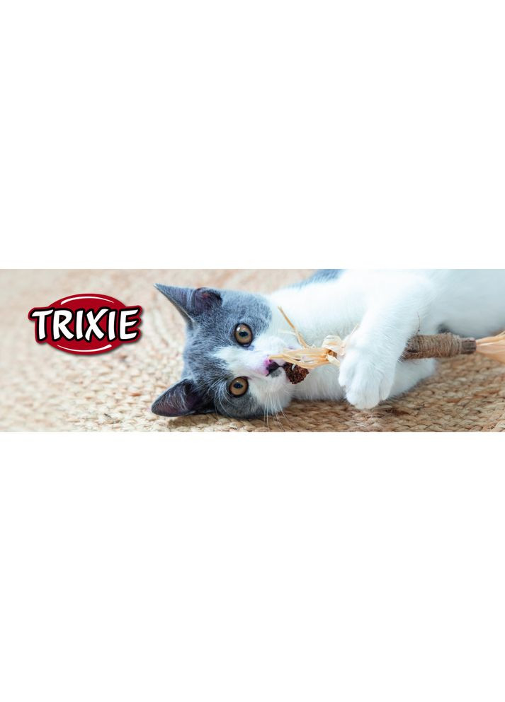 Игрушка для кошек палочка из мататаби с кисточками, 24 см Trixie (330747236)