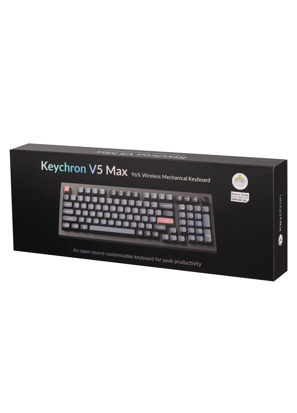 Клавіатура V5 Max Gateron Jupiter Banana Knob Hot-Swap QMK Wireless/Bluetooth/USB-А UA Black (V5M-D4-UA) Keychron V5 Max Gateron Jupiter Banana Knob Hot-Swap QMK Wi (377856520)